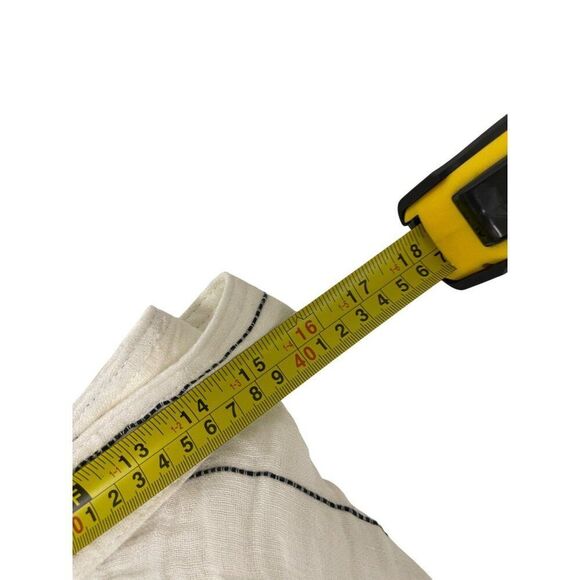 Zara Srpls Womes Midi Skirt XS White Black Striped Linen Blend 4676/900 NWT - Picture 15 of 16